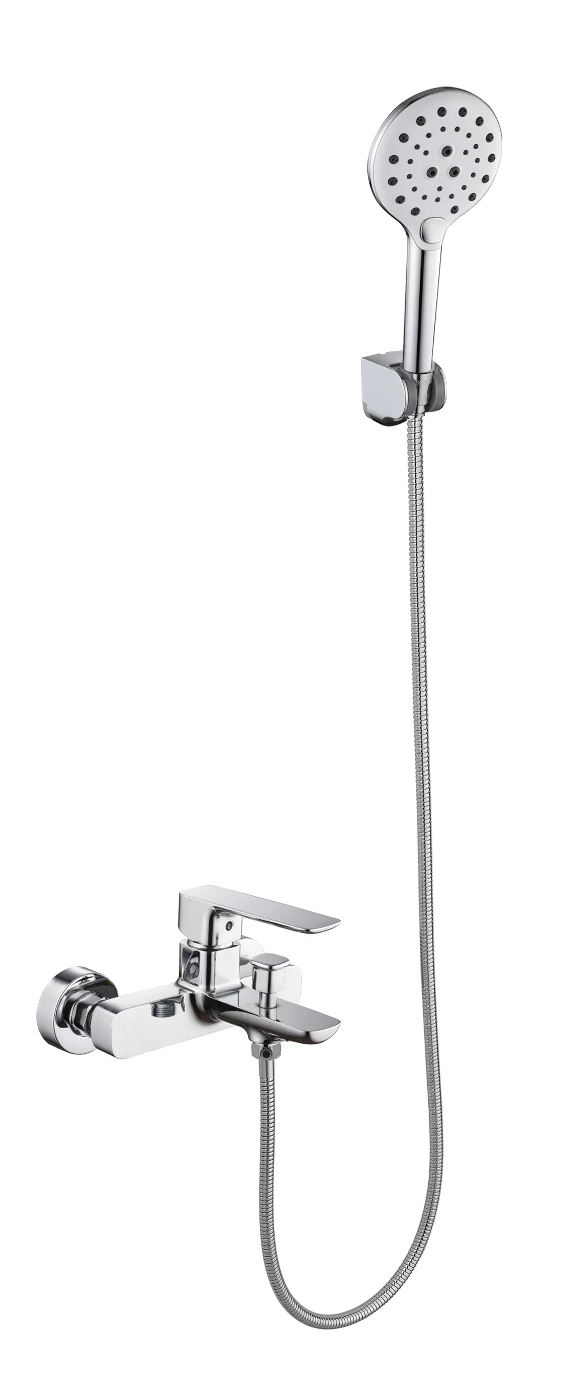 Bathroom Accessories Faucet Wall Mounted Exposed Polished Chrome Solid Brass Bathroom Shower Faucet Mixer Bathtub Mixer Bathtub Faucet