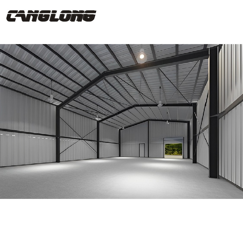 Wide Span Steel Structure Warehouse for Factory Application and Large Storage Requirements