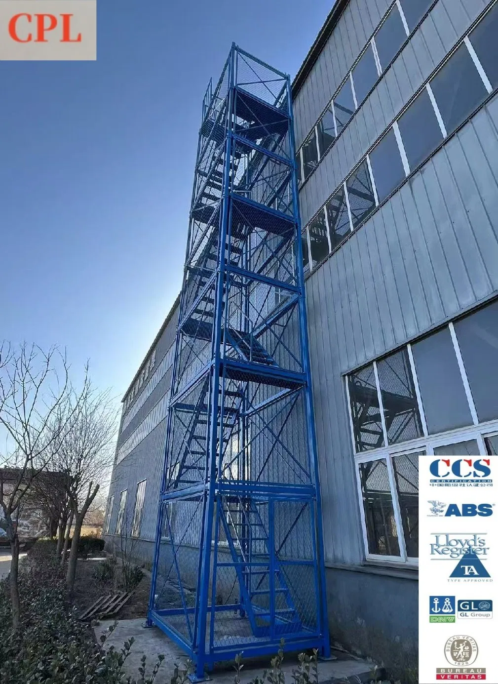 Bridge Subway Construction Pier Column Construction Steel Safety Ladder Cage