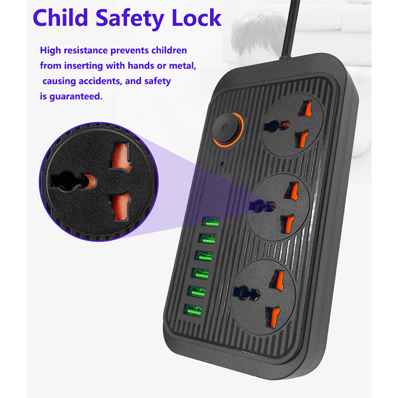 3000W Multi Outlet Function Power Socket USB Charger Entertainment Electronics Accessories