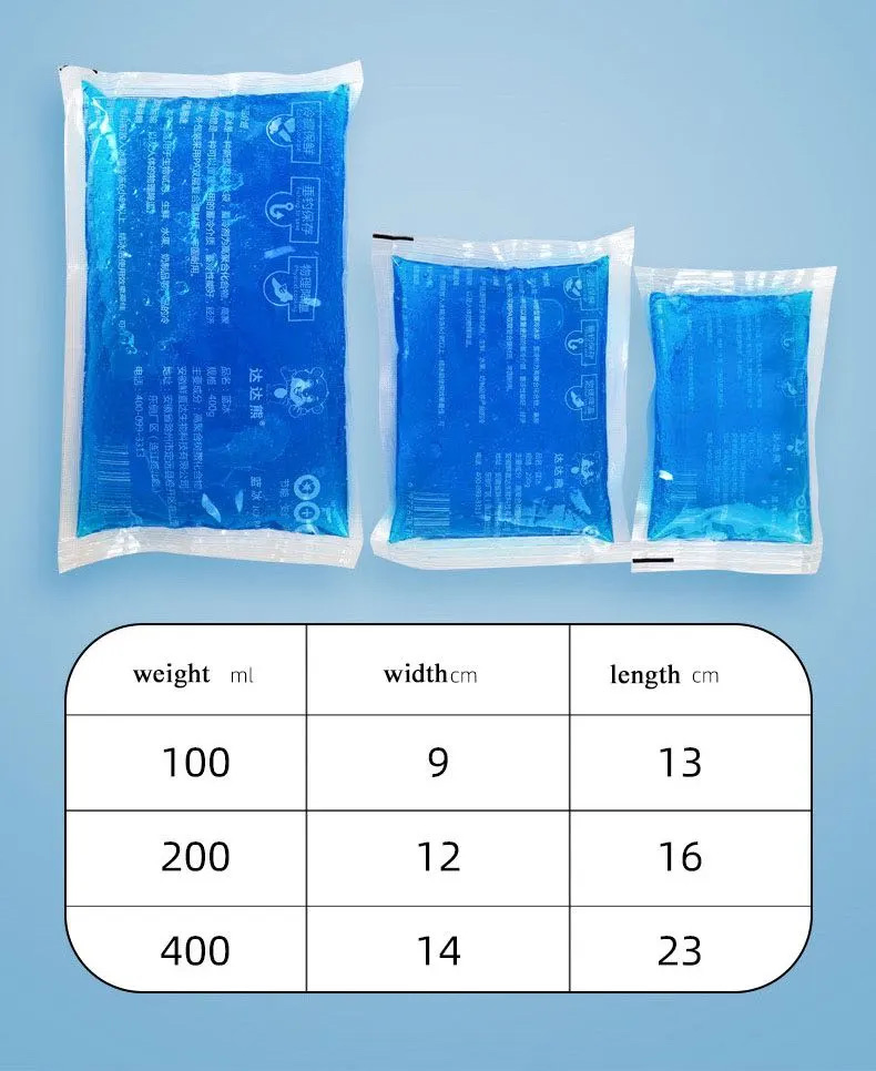 Blue Gel Therapy Ice Pack for Pain Relief Use