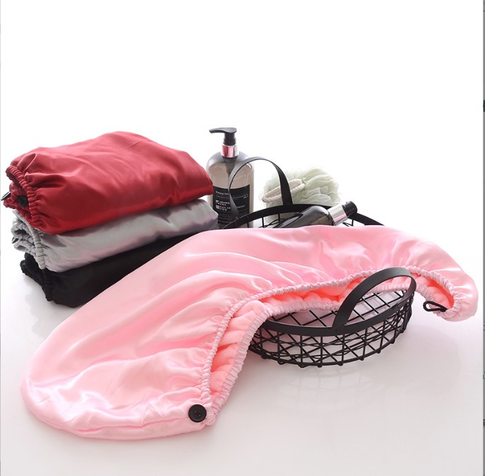 Grey Color Microfiber Shower Cap