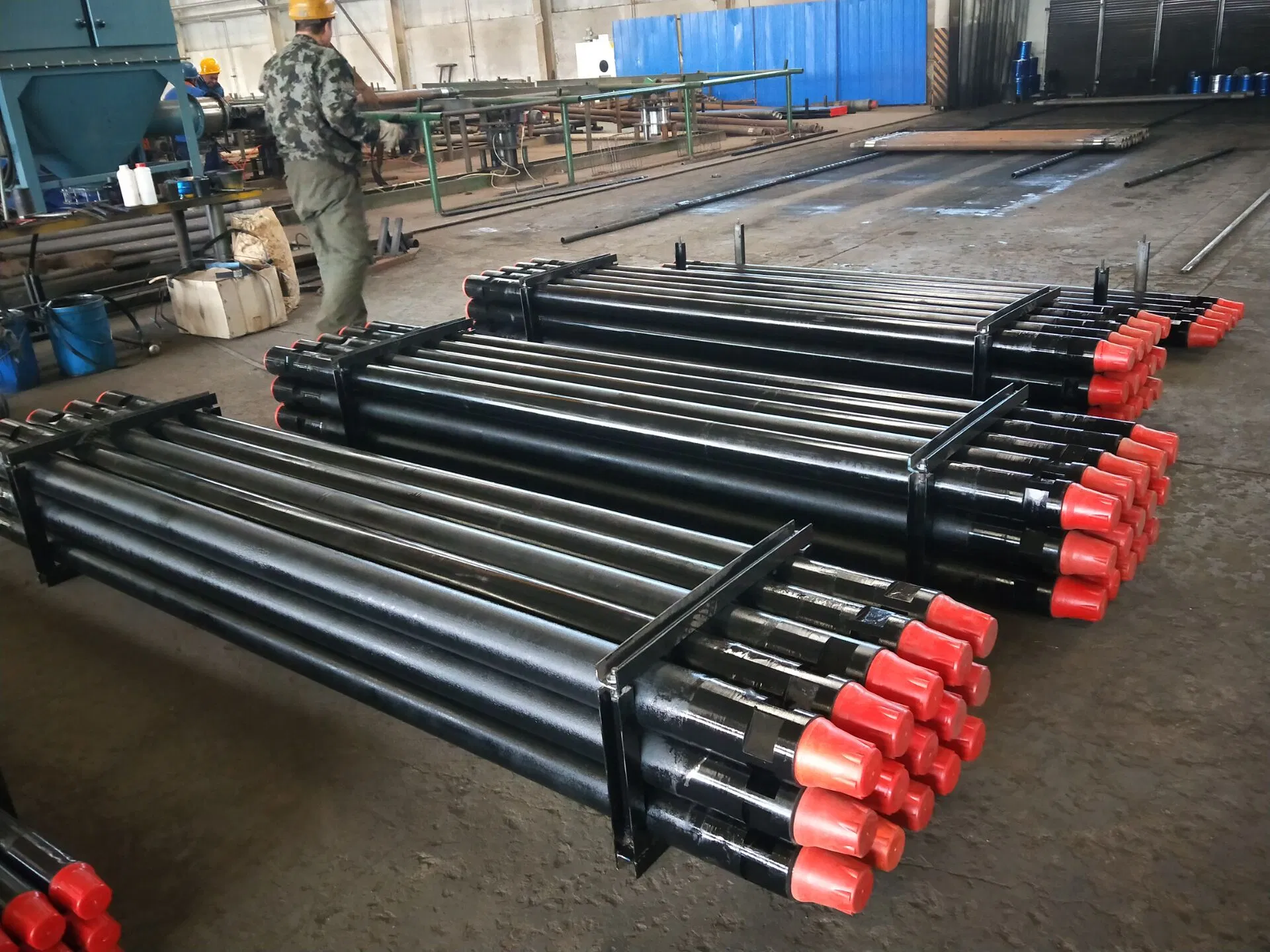 102mm 2m Length Drill Pipe 6.45mm Wall Thickness Drill Tube for Water Well Drilling