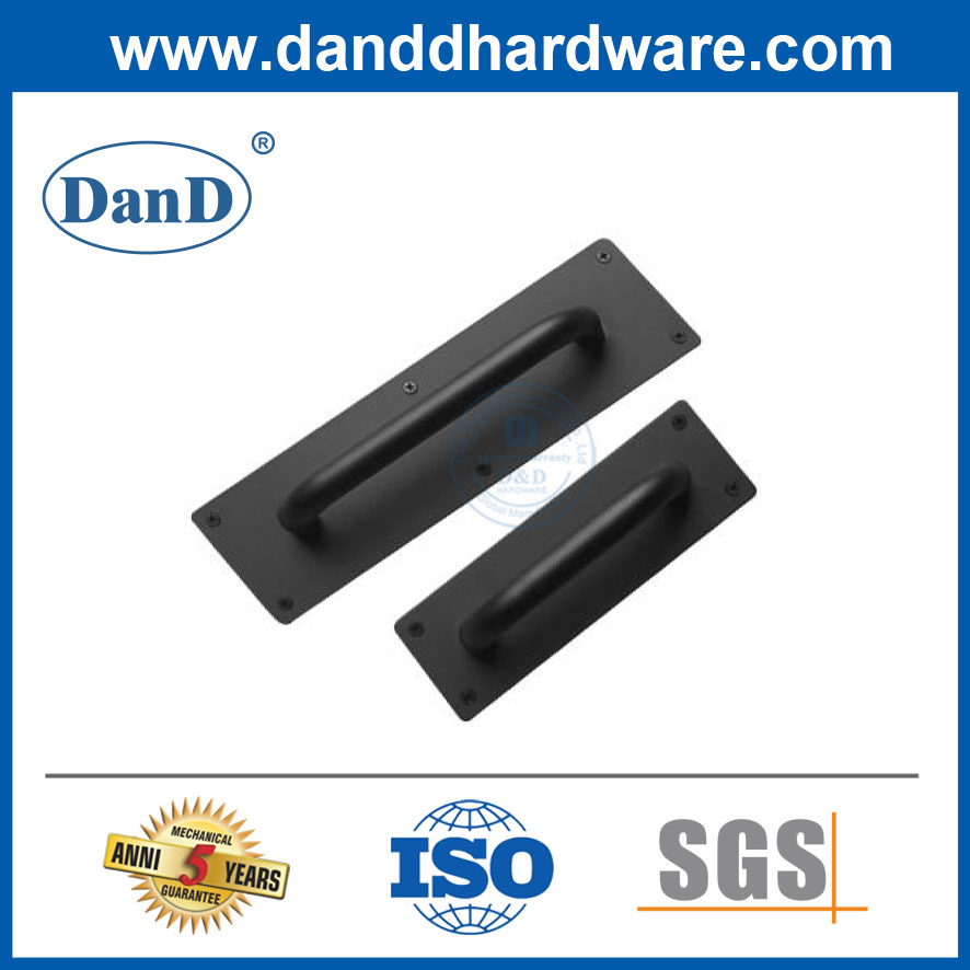 Black Sliding Flush Pull Barn Door Furniture Handle for Closet Cabinet Drawers