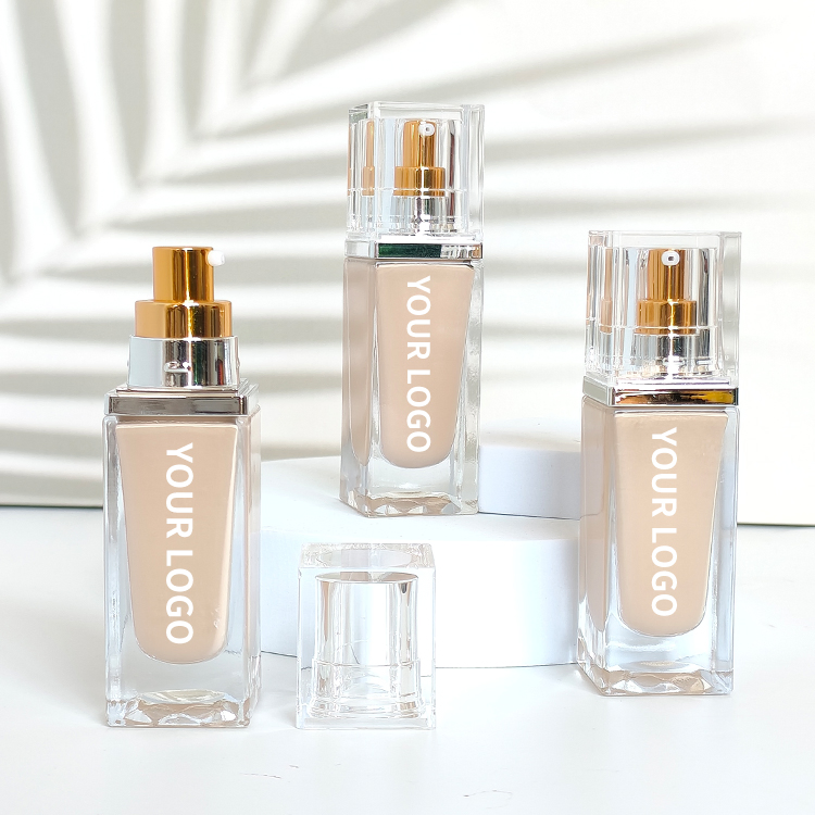 Wholesale Long-Lasting Full Coverage Waterproof Concealer Oil-Control Liquid Foundation in Fair Light Medium Regular Sizes