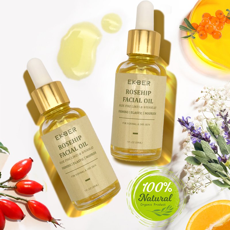 Customize Logo Amazon Hot Sale Soothing Nourishing Revitalizing Pure Rosehip Seed Oil Organic Skin Care Face Rosehip Oil