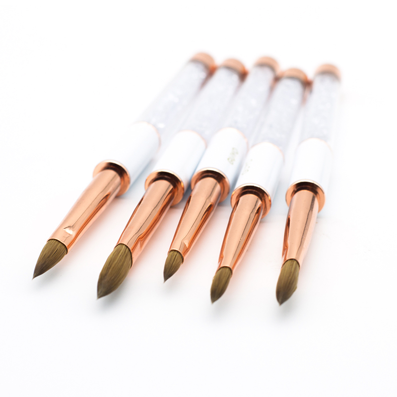 Guyo Rhinestone Handle Acrylic Nail Brush 100% Pure Kolinsky Nail Brush