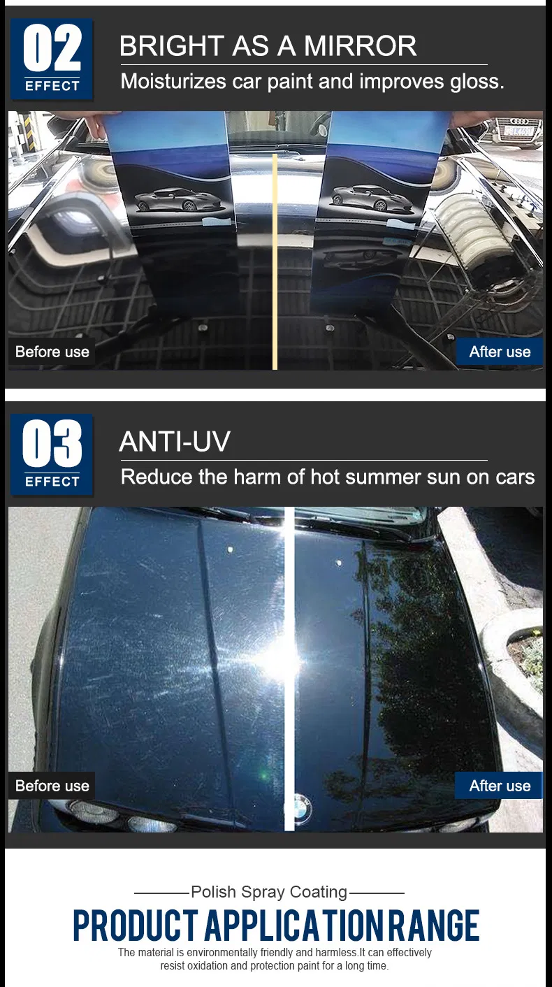 Eco-Friendly Automotive Nano-Coated Graphene Glaze Paint Crystal Plating Wax Car Supply