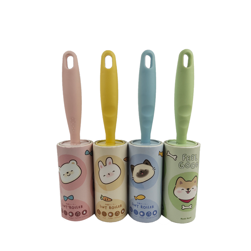 Adhesive Tear Paper Sticky Lint Roller for Clothes Pet Hair Remover Cleaning