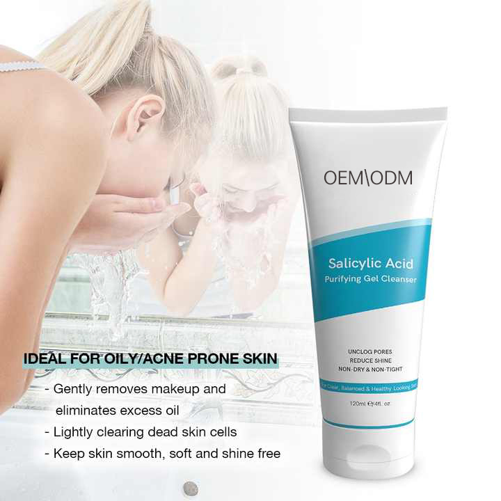 Salicylic Acid Gel Cleanser Unclogs Pores, Reduces Shine, Non-Dry Non-Tight Facial Cleanser