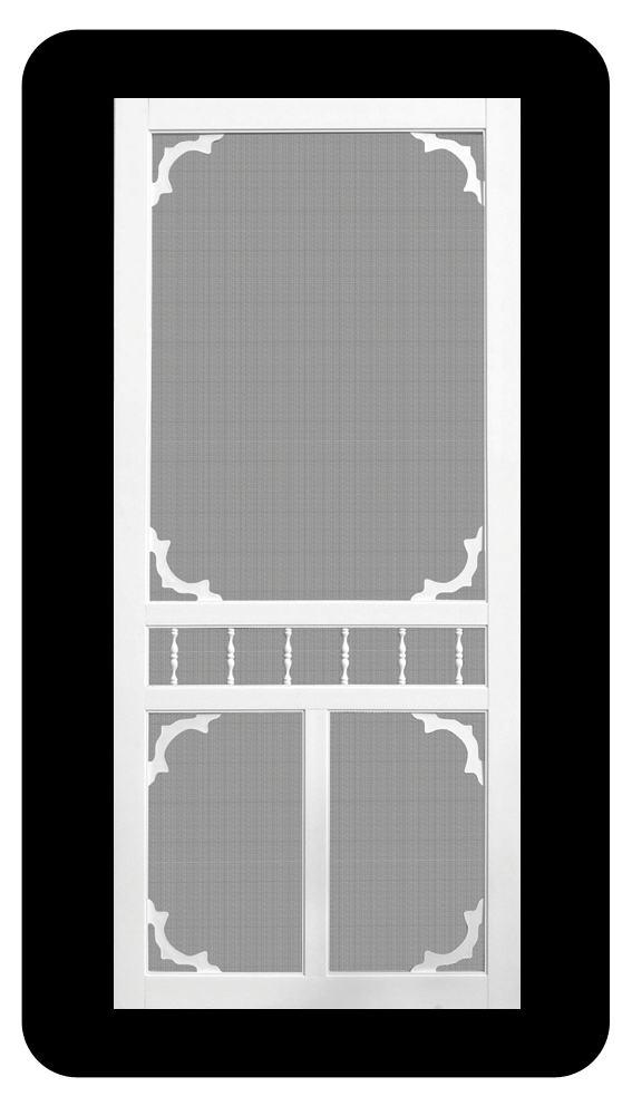 Plastic Screen Door Mosquito Net UPVC Screen Door