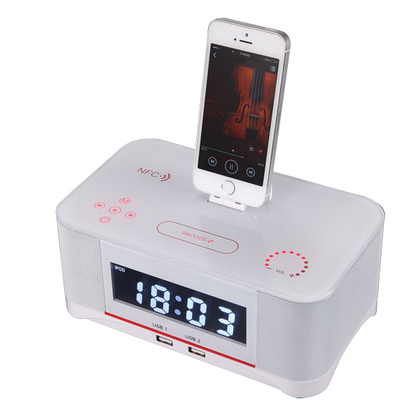 Hot Selling Hotel Customized Table Bluetooth Docking Station Black