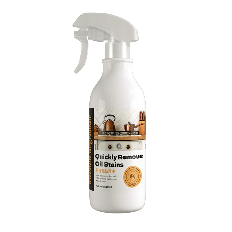 China Factory Seller Eco Friendly Kitchen Grease Cleaner Deep Penetration Quickly Remove Oil Kitchen Cleaner Liquid Spray Oil Stain Removal Cleaner