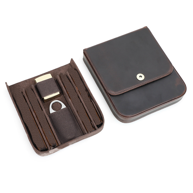 Ga168 Showcase for Smoke Lubinsky Kobe Designer Leather Portable Cases Custom Cigarette Carry Goyard Karen Humidor Travel Cigar Case