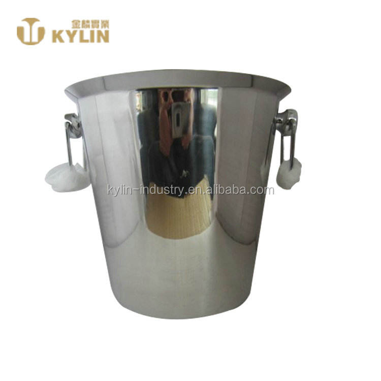 Quality Assurance New Arrival of Good Quality Practical Cone Stainless Steel 4L Ice Bucket