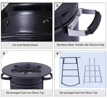 New Hot Outdoor Indoor Wood Burning Camping Stove