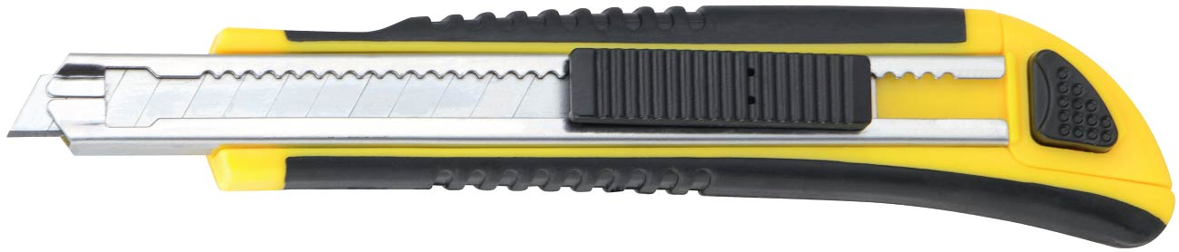 TPR Handle Utility, Knife, Cutter 18X100mm Spare Blade, 3PCS