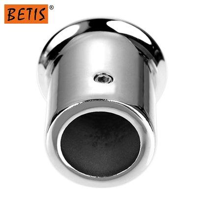 OEM Bathroom-Fittings-Accessories Glass Fitting Partition Connecting Bar Round Pipe Connector Black Finish Stainless Steel Glass Hardware