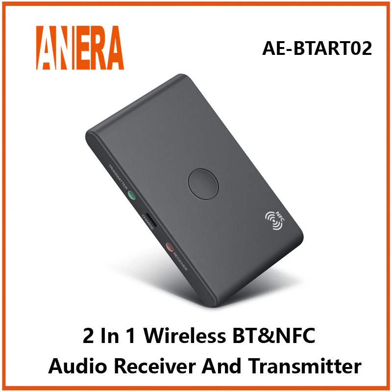 Anera NFC V5.1 Wireless Bluetooth Audio 2 in 1 Receiver/Transmitter Car Music Audio Bt Adapter for Car TV Earphone