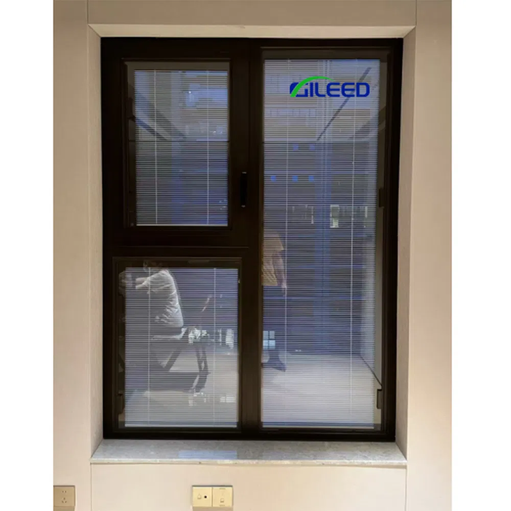 Premium Smart Magnetic Shutter Blinds Thermal Break Aluminum Casement Windows Energy Saving for Hotels