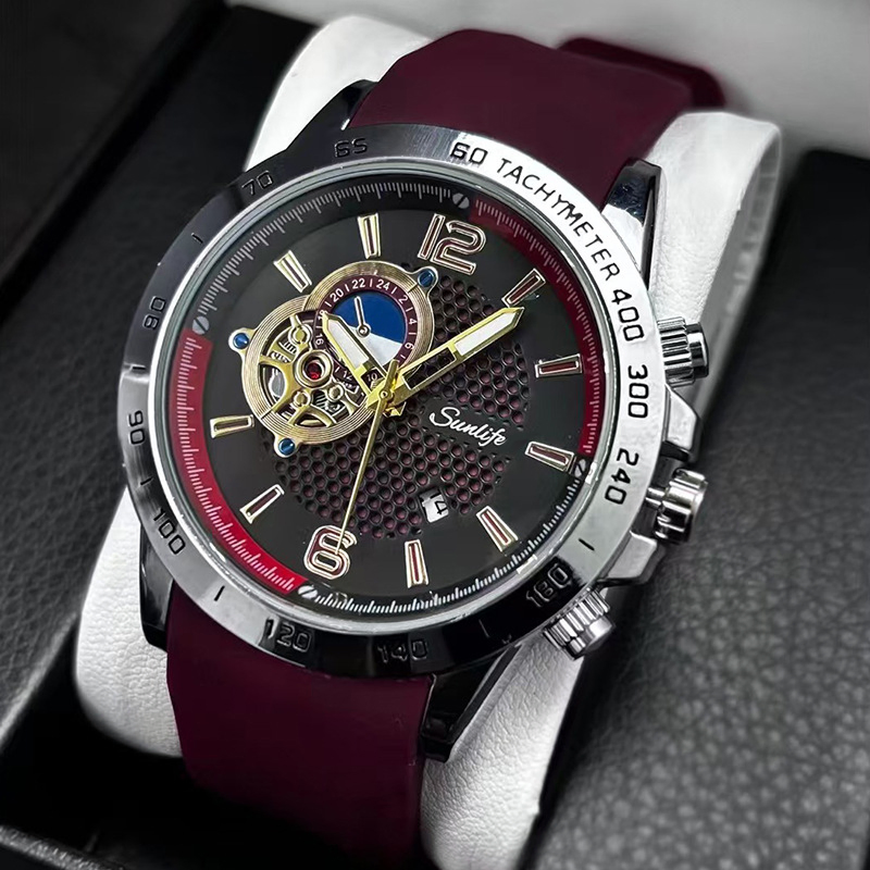 Classic Simple New Trendy Business Sport Featuring Luminous Hands Men's Wristwatch