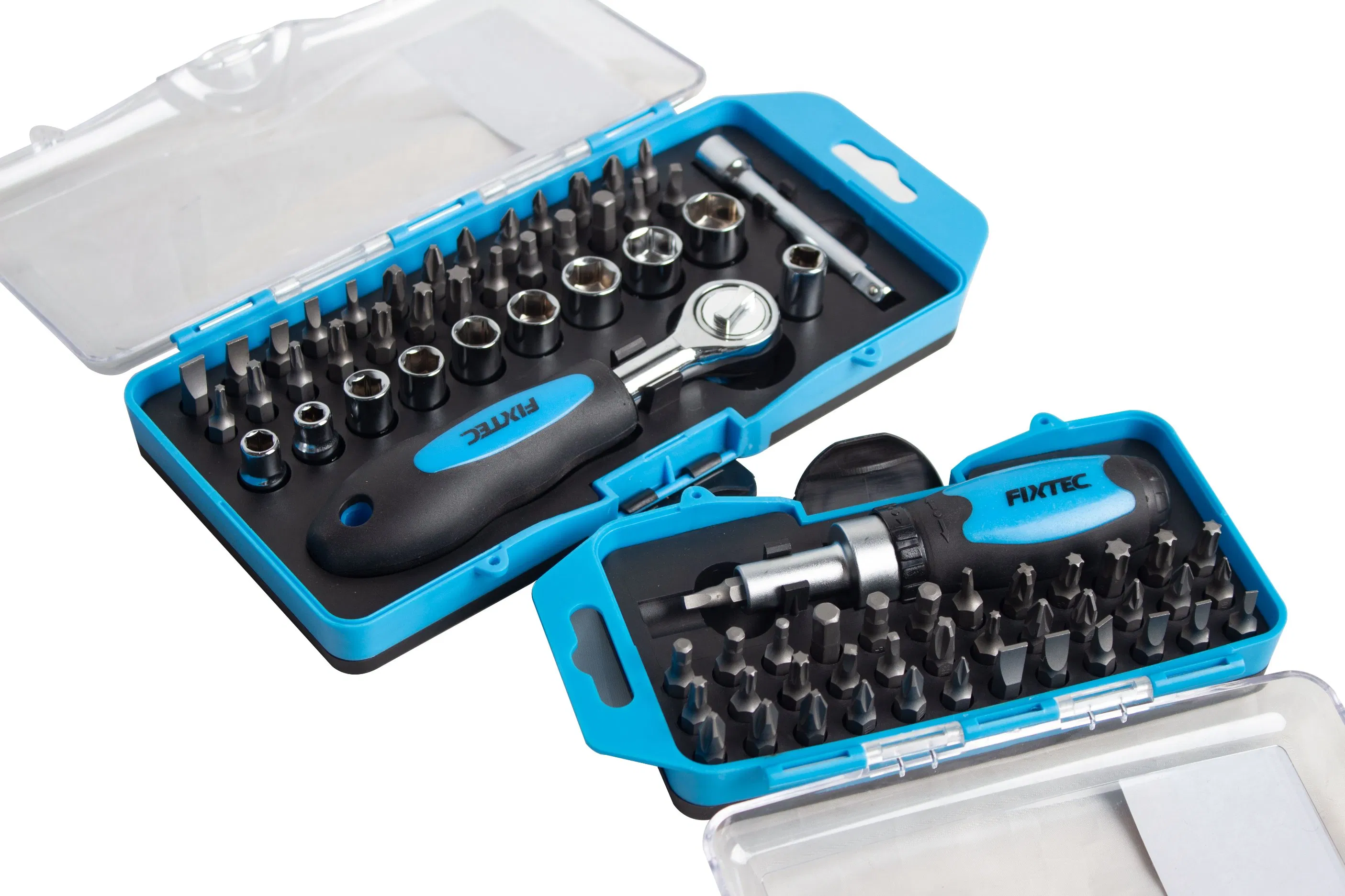 Fixtec 38PCS Magnetic Ratchet Wrench and Multibit Screwdriver Hand Tool Set