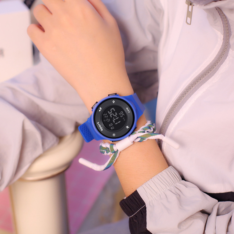 Promotional Selling Multifunction Silicone Band Waterproof Digital Luminous Sports Alarm Watch Students