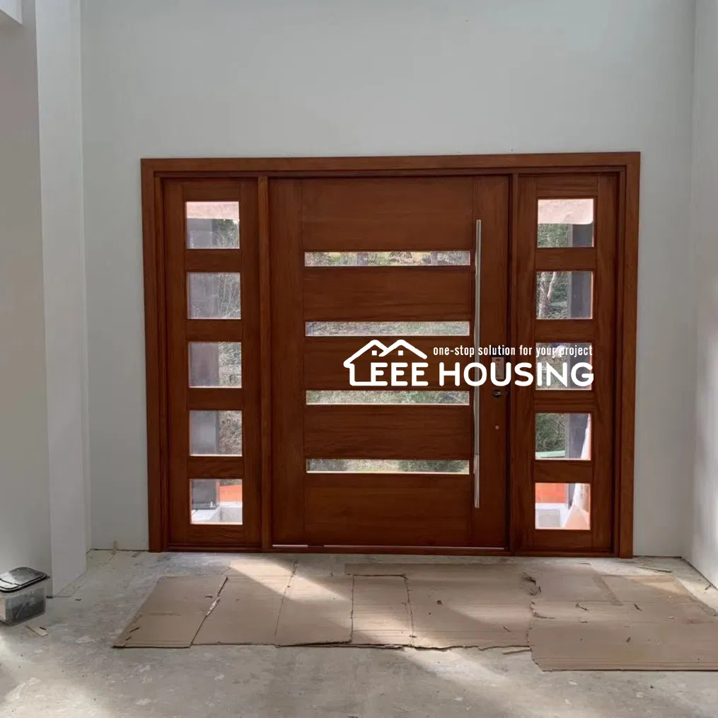 China Factory Direct Supply High-Quality Custom Exterior Solid Wood Pivot Front Door