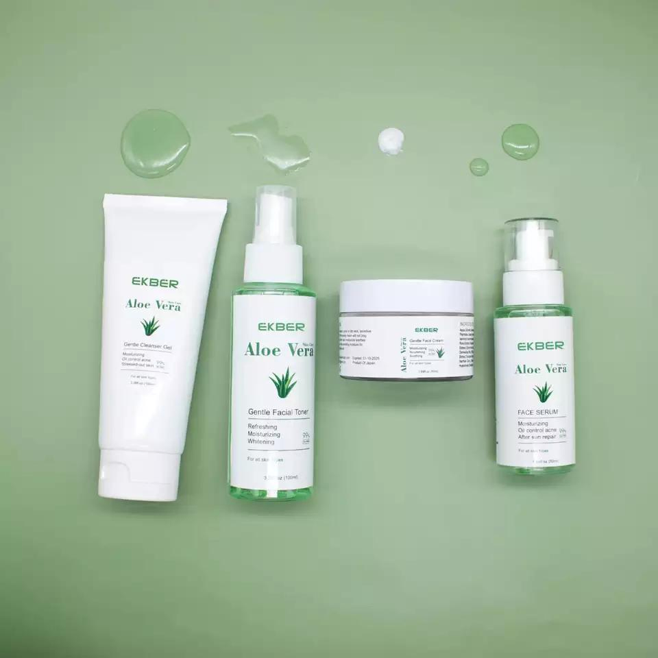 Aloe Vera Skincare Acne Treatment Removal Repair Calming & Soothing Anti Wrinkles Face Set Cream