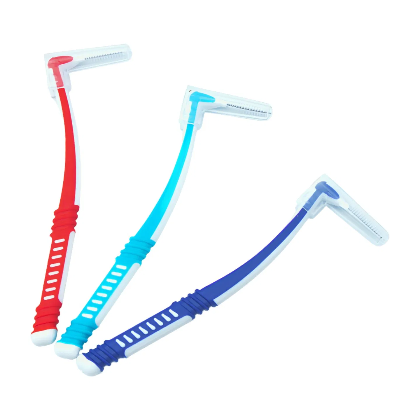 Quality Controlled Production Soft Bristled L Shape Interdental Brushes