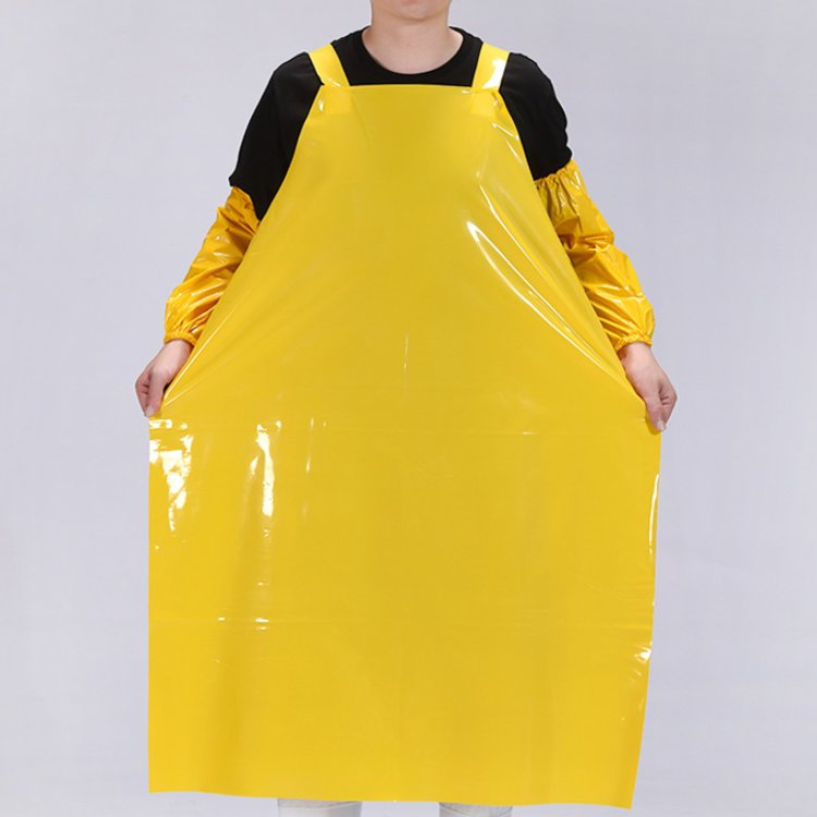 Tear Resistance Blue Apron Reusable Industrial TPU Apron for Meat Processing Food Handling