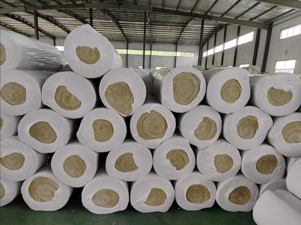 100mm Rockwool Insulation Rolls Rock Wool Acoustic Insulation Blanket in Roll