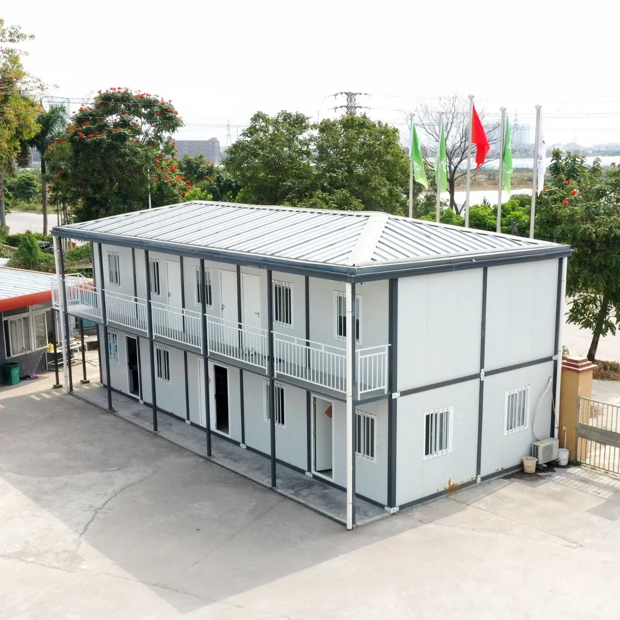 Multi-Function Container Flat Pack Modular House Prefabricated Office Building House