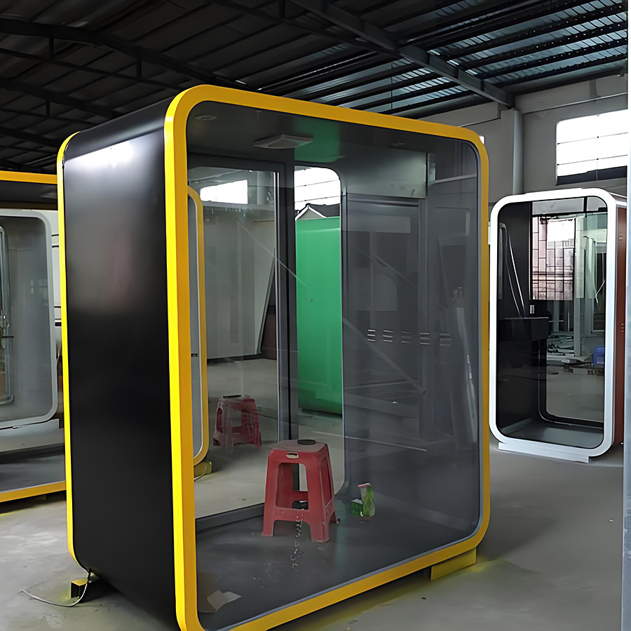 Modularity Shockproof Proof Acoustic Meeting Pods Modular Sound Isolation Room Factory Apple Cabin
