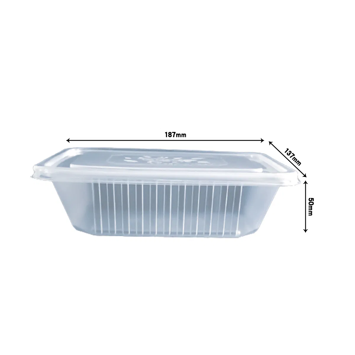 Leakageproof 750ml Disposable Microwavable PP Takeaway Food Plastic Box with Lid