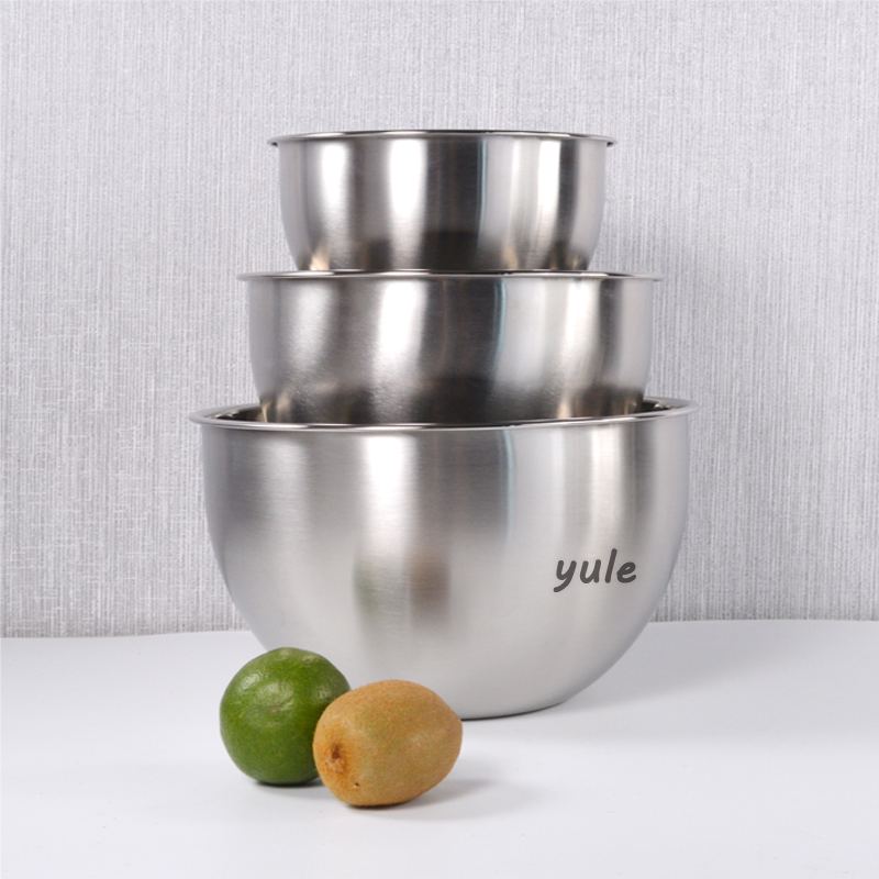 Kitchenware 304ss 201ss Cuisine Fruit Bow American Style Washing Vegetable Food Serving Salad Bowl