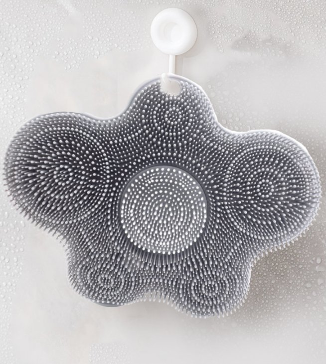 Lazy Person's Silicone Exfoliating Brush for Effortless Back Scrubbing