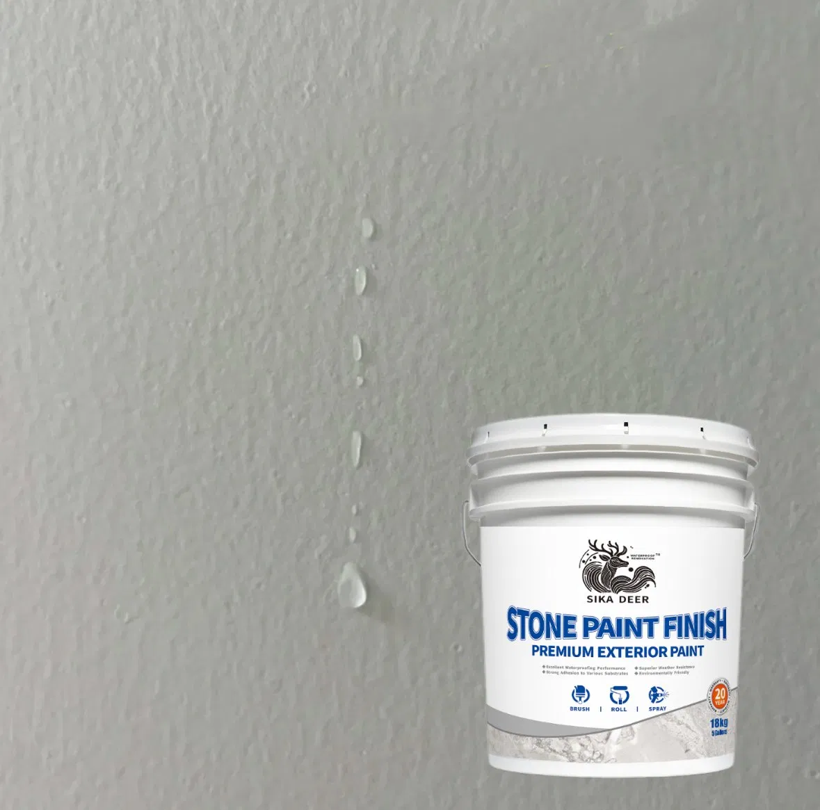 Exterior Wall Paint High-Quality Stone Paint Finish Decorative Stone Paint