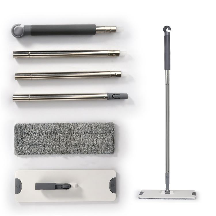 Швабра с ведром и отжимом, влажная и сухая уборка