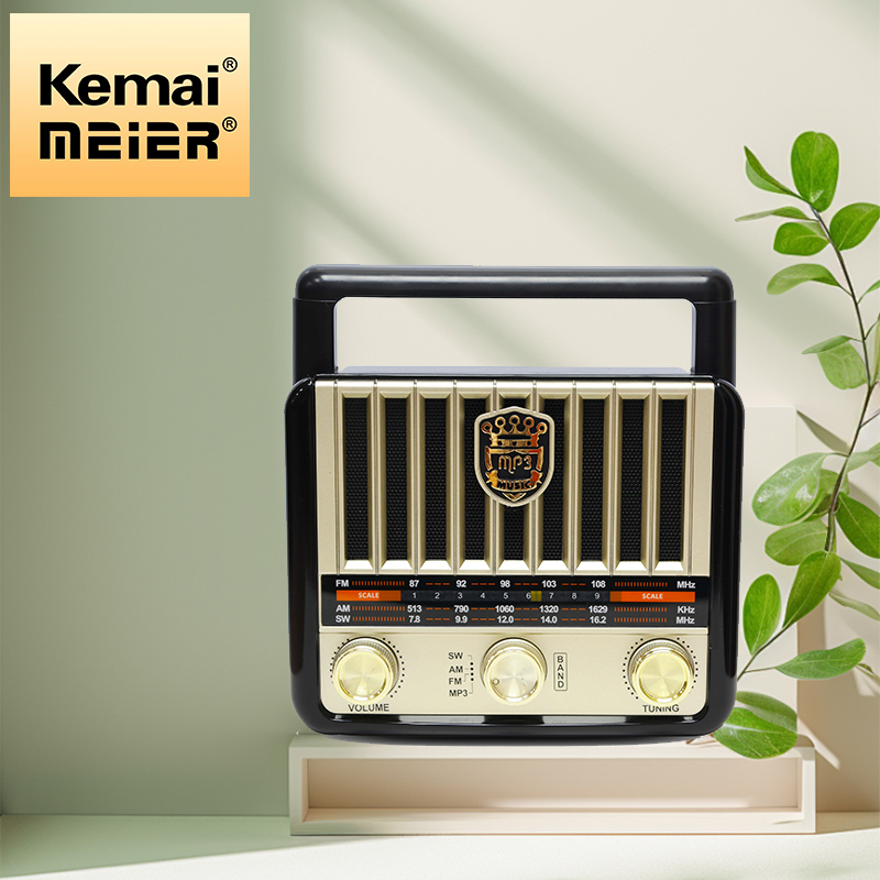 Retro Multi Band Wooden Rechargeable Radio with Wireless Link USB MP3