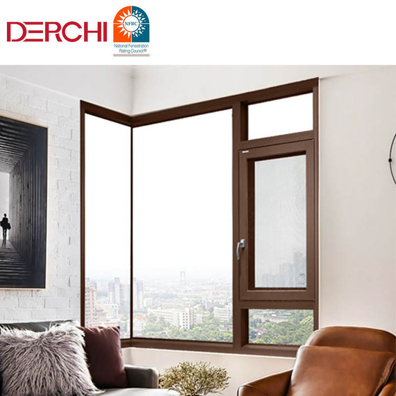 High-End Thermal Break Aluminium Frame Doors and Windows Guangdong Bedroom Window Screen Integrated Glass Windows