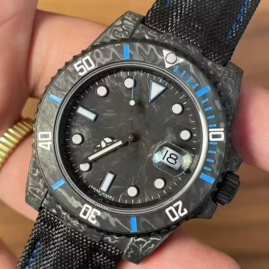 Swiss Movement Watches Carbon Fiber Super Clone 1: 1 Replica Clock Time Wrist Watch Men's G Shock Reloj Montre Curren Best Sport Stainless Steel Automatic Watch