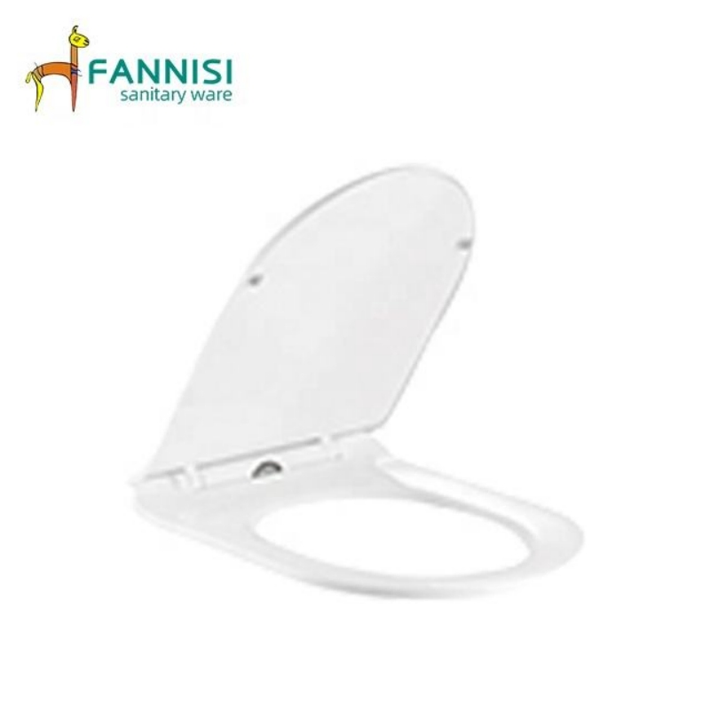 Factory Wholesale Toilet Accessories High Quality White Slow Close PP Toilet Seat