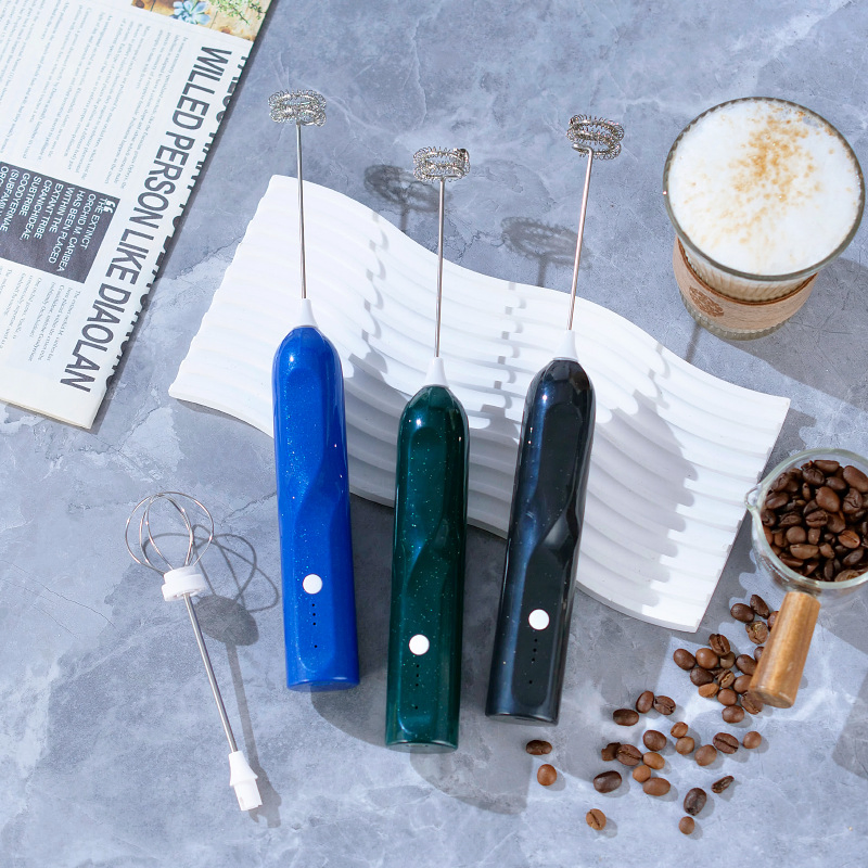 3-Speed Battery Powered Latte Foam Handheld Milk Frother Professional, Electric Milk Frother Coffee Mixer Blender Custom Logo