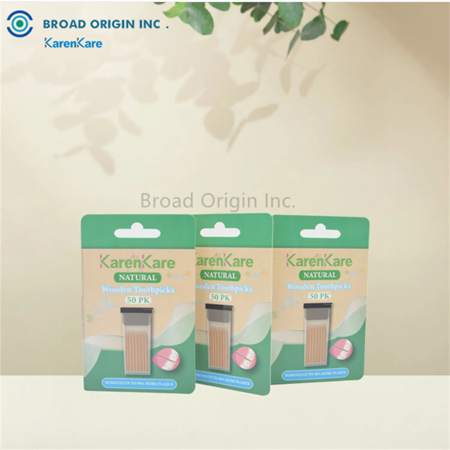 Biodegradable Wooden Toothpicks Bamboo Interdental Brush Picks
