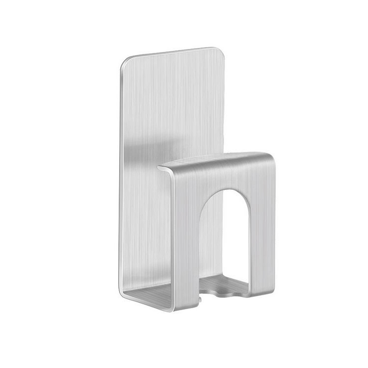 Stainless Steel 304 Non-Punch Self Adhesive Metal Bathroom Toothbrush Shower Holder