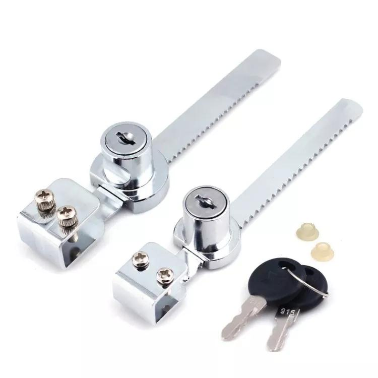 Zinc Alloy Furniture Accessories Fittings Cabinet Door Lock Showcase Sliding Glass Door Lock