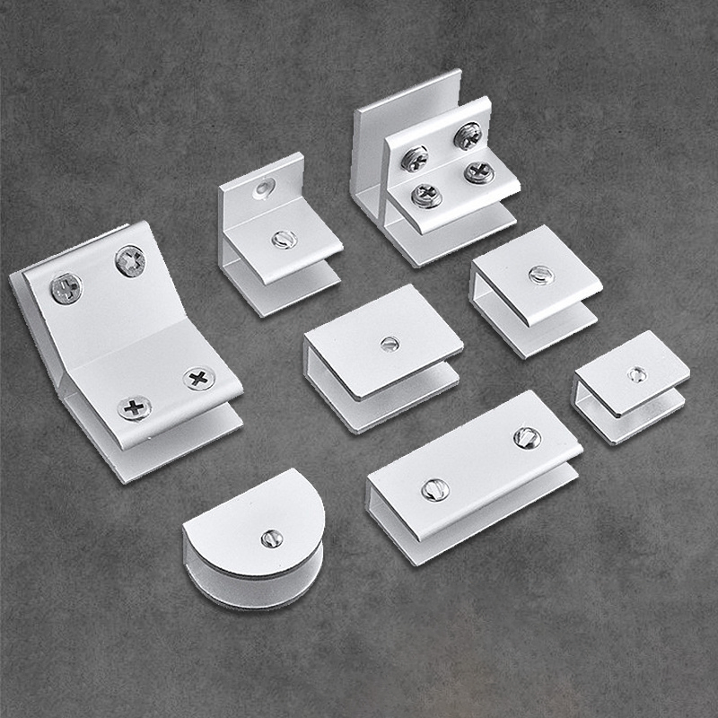 Zinc Alloy Glass Clamp Clip Glass Support Adjustable Glass Shelf Clamp