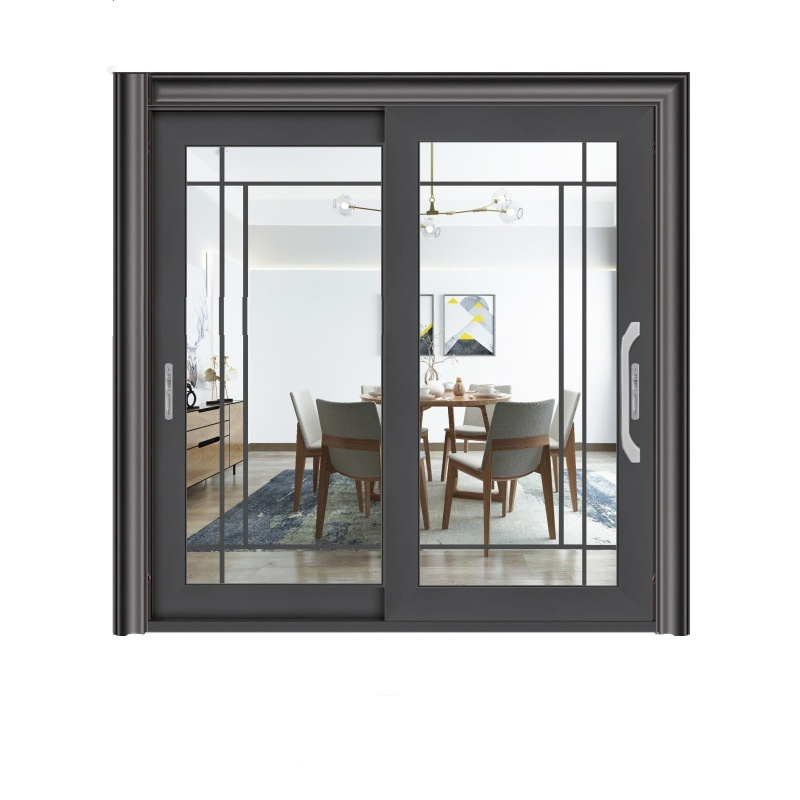 Fireproof Soundproof Aluminum Sliding Door for Residential and Industrial Use