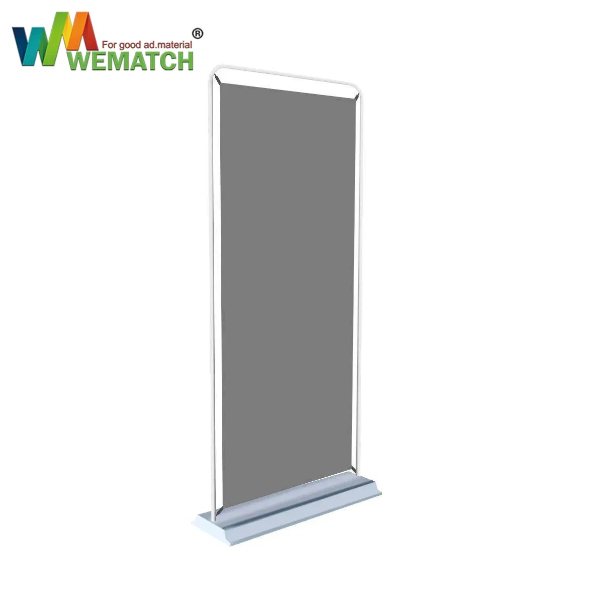 Custom Printing Banner Floor Standing Exhibition Outdoor Printed Stand Advertising Poster Door Shape Banner Stand